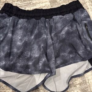 Women's Black and Gray Athletic Shorts
